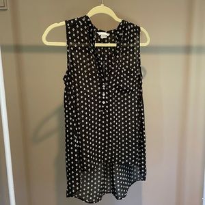 Sheer sleeveless top